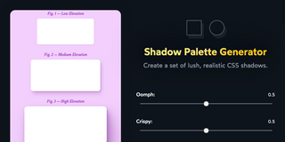 screenshot: Shadow Palette Generator