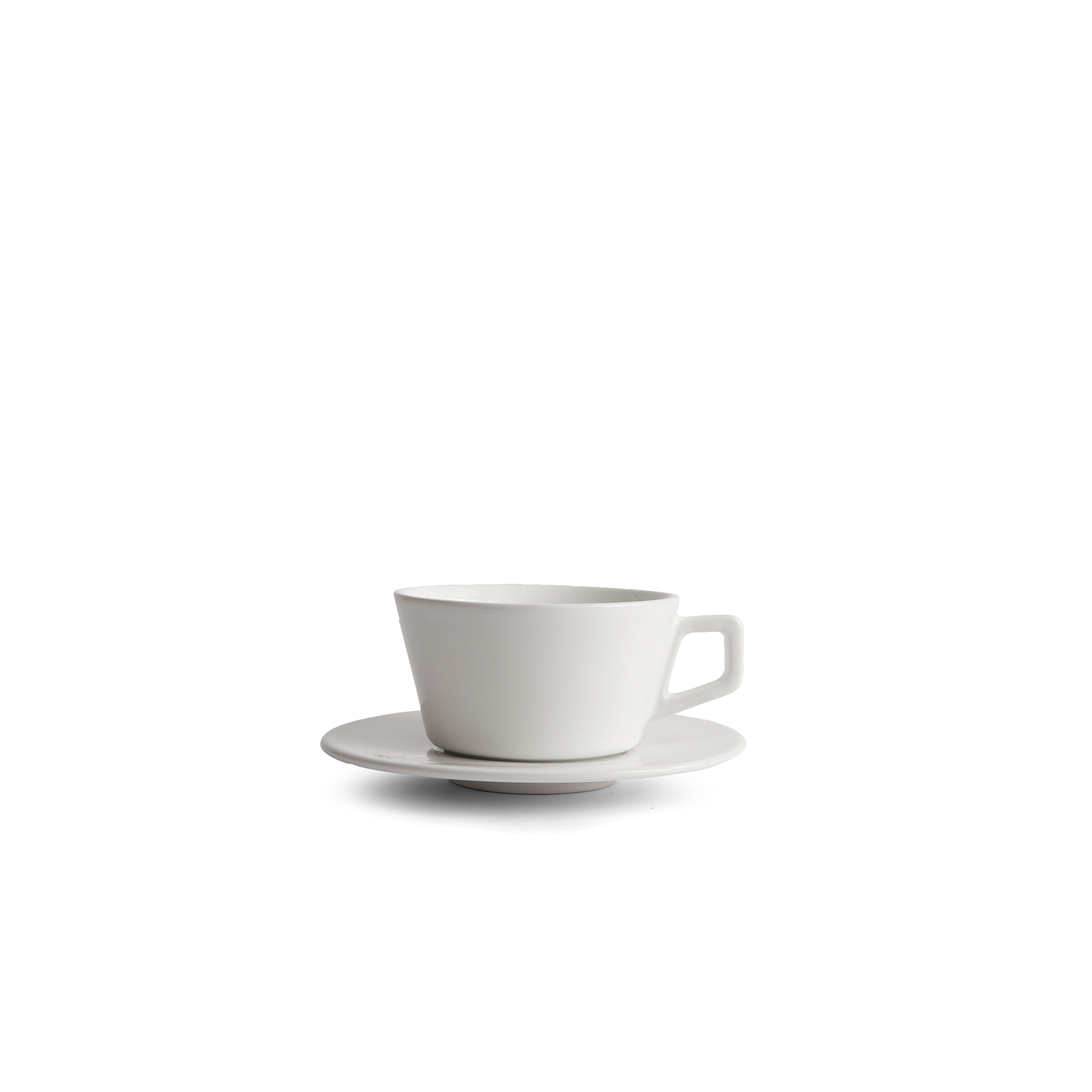 6oz Cappuccino Cup & Saucer - White