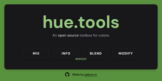 screenshot: hue.tools