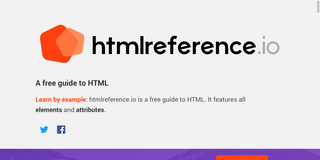 screenshot: HTML Reference