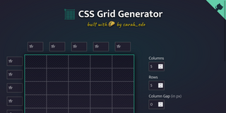 screenshot: CSS Grid Generator