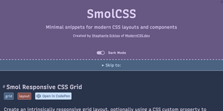screenshot: SmolCSS